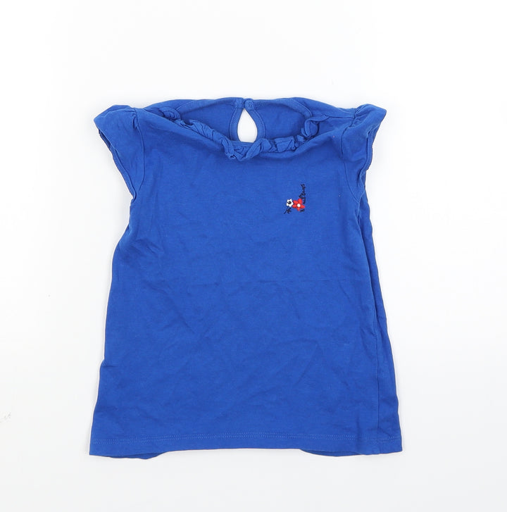 TU Girls Blue  Jersey Basic Tank Size 2 Years