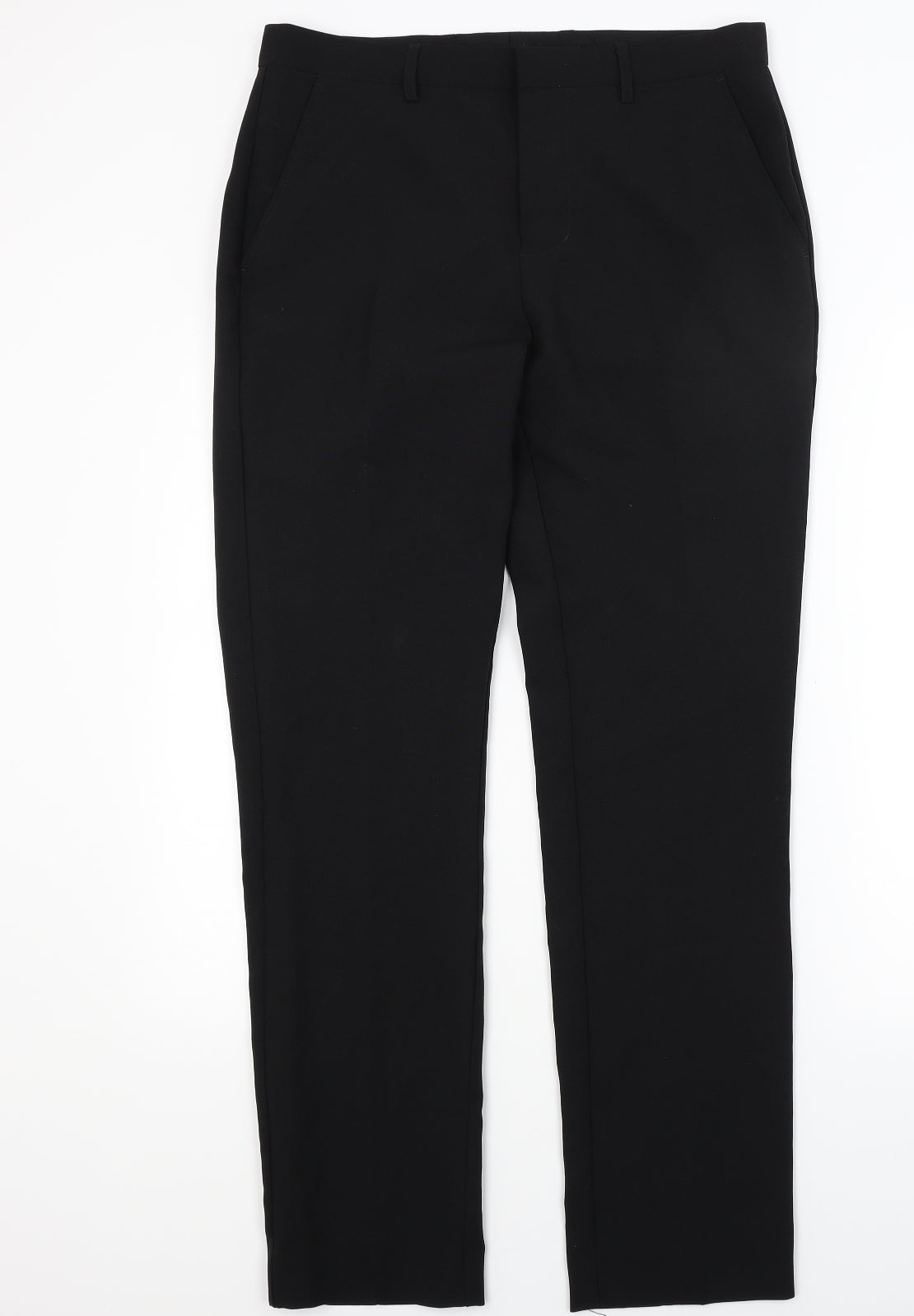 Peacocks Mens Black   Trousers  Size 32 L31 in