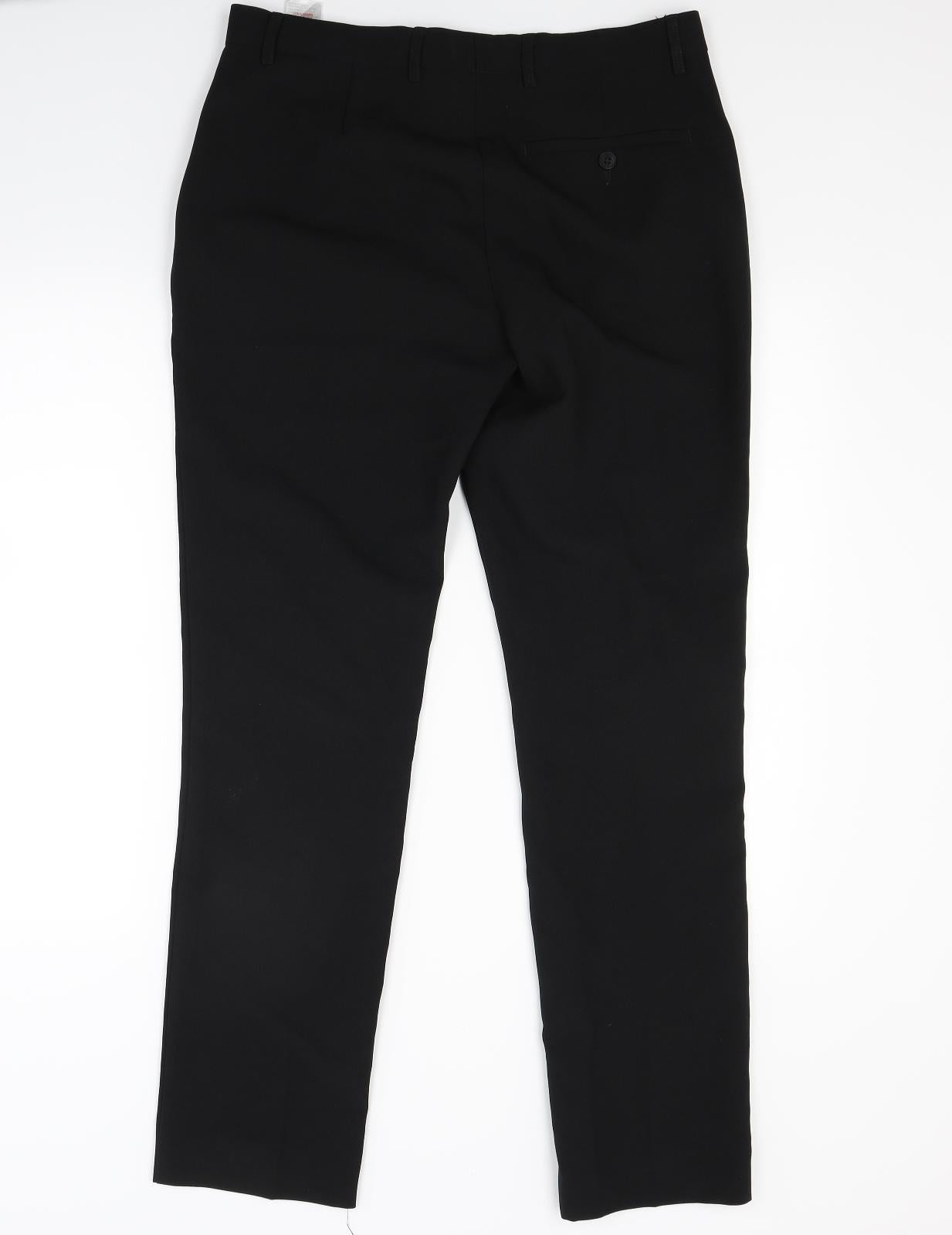 Peacocks Mens Black   Trousers  Size 32 L31 in