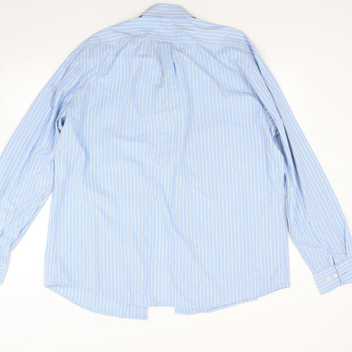 Gap Mens Blue Striped   Button-Up Size XL