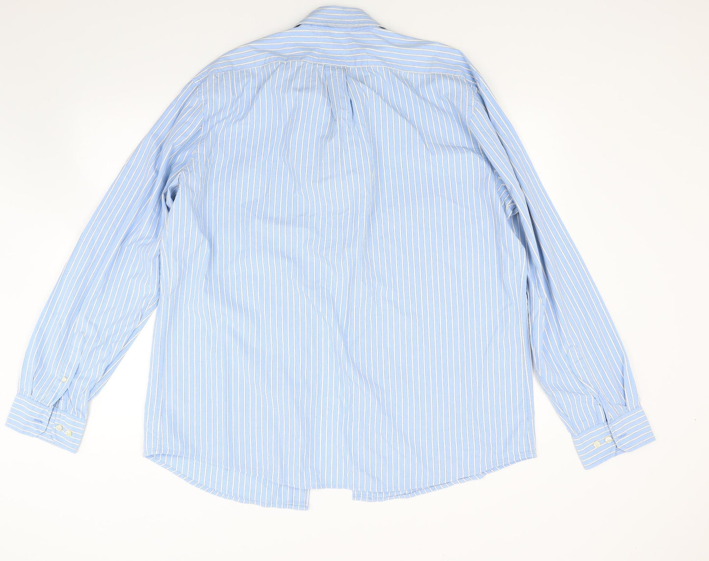 Gap Mens Blue Striped   Button-Up Size XL