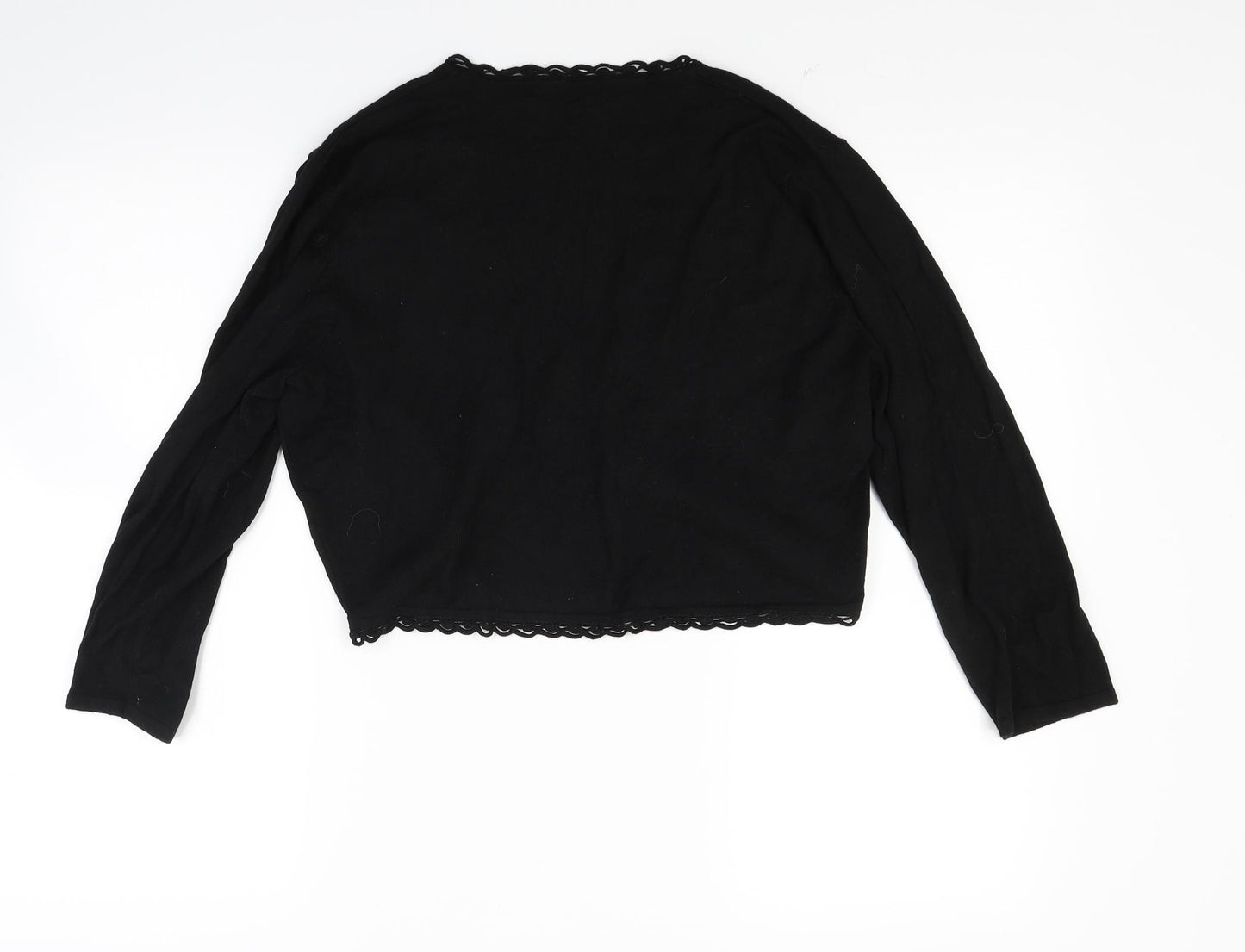 Precis Womens Black  Knit Cardigan Jumper Size L