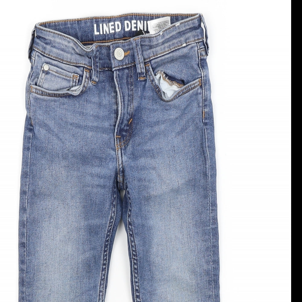 H&M Boys Blue  Denim Skinny Jeans Size 5-6 Years