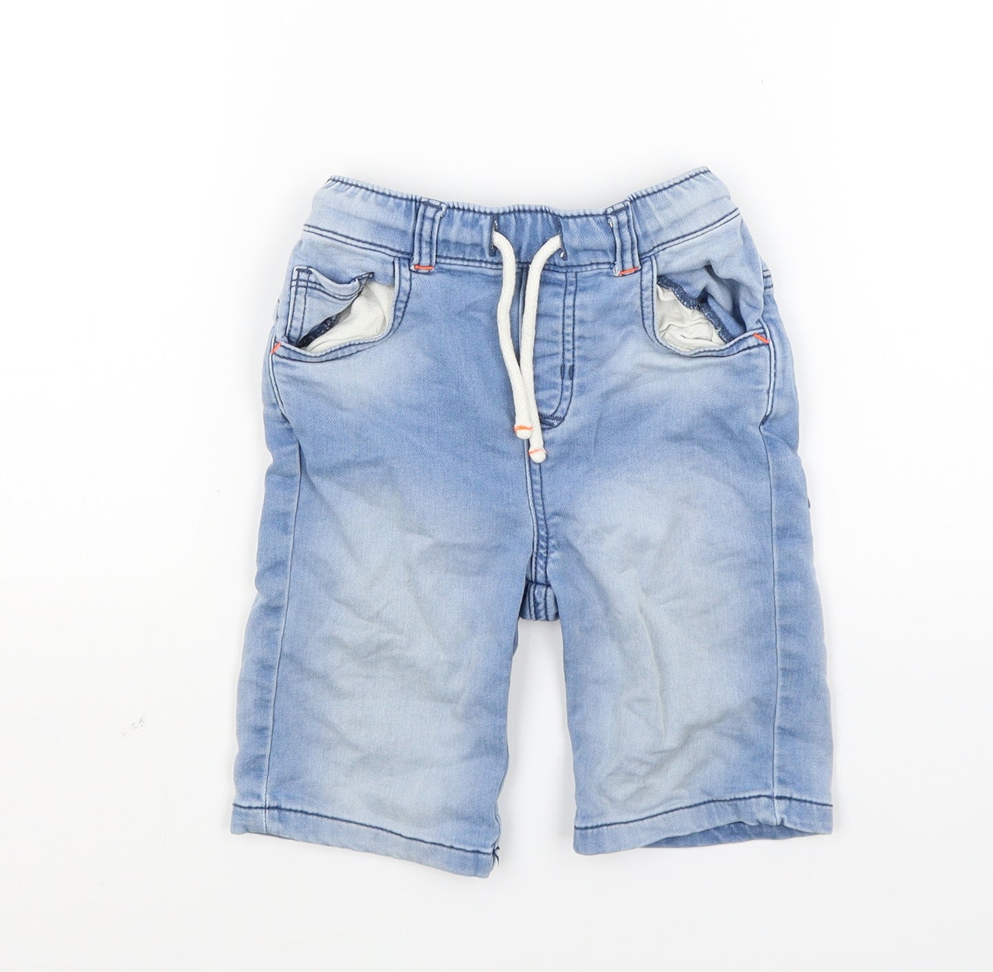 Nutmeg Boys Blue  Denim Chino Shorts Size 5-6 Years