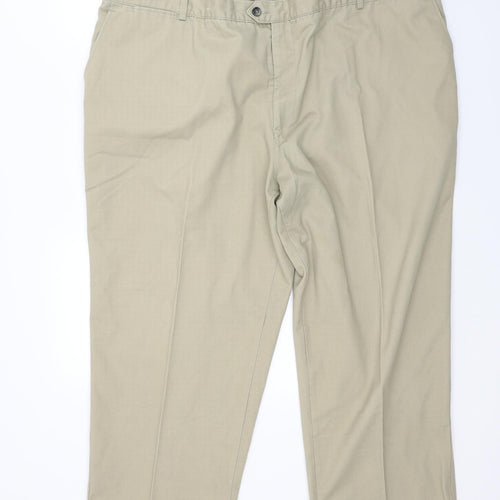XL Mansize Mens Beige   Trousers  Size 48 L23 in - Short leg
