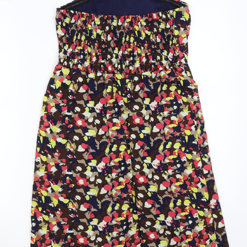 tenki Womens Black Floral  A-Line  Size M