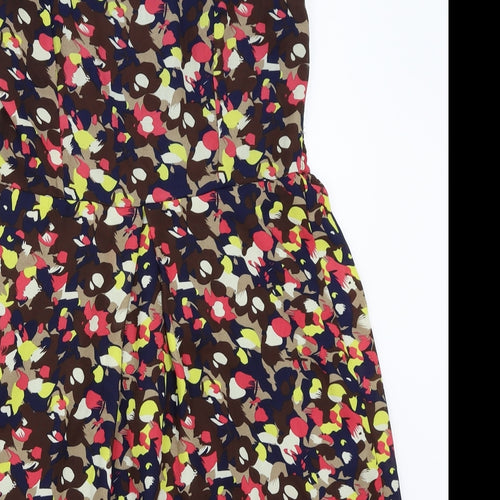 tenki Womens Black Floral  A-Line  Size M