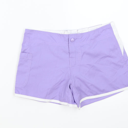 Nicole Womens Purple   Bermuda Shorts Size S