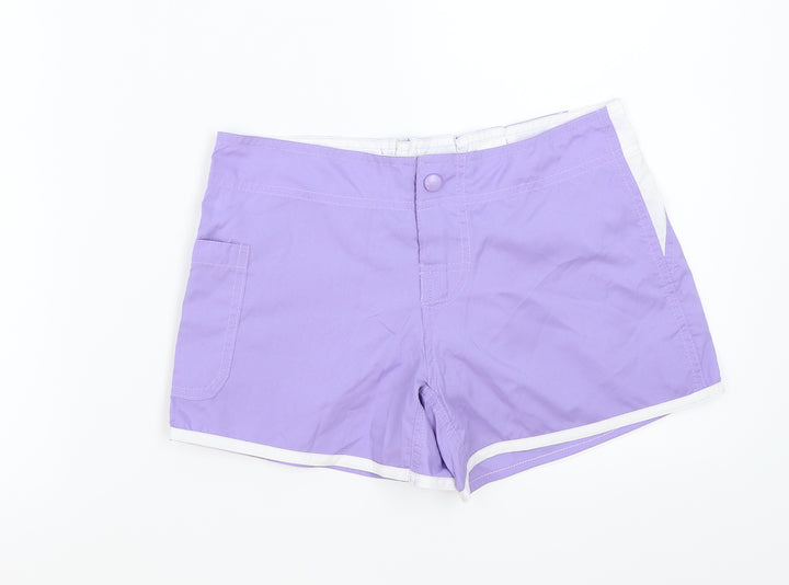 Nicole Womens Purple Bermuda Shorts Size S