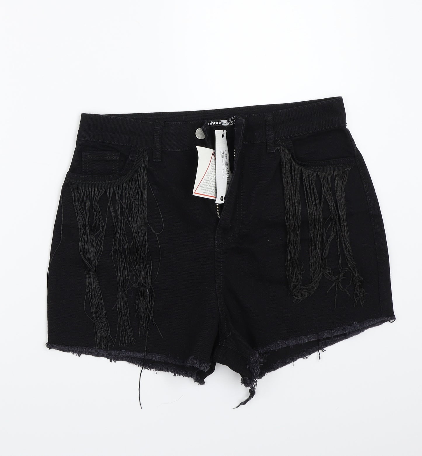 Boohoo Womens Black   Bermuda Shorts Size 12