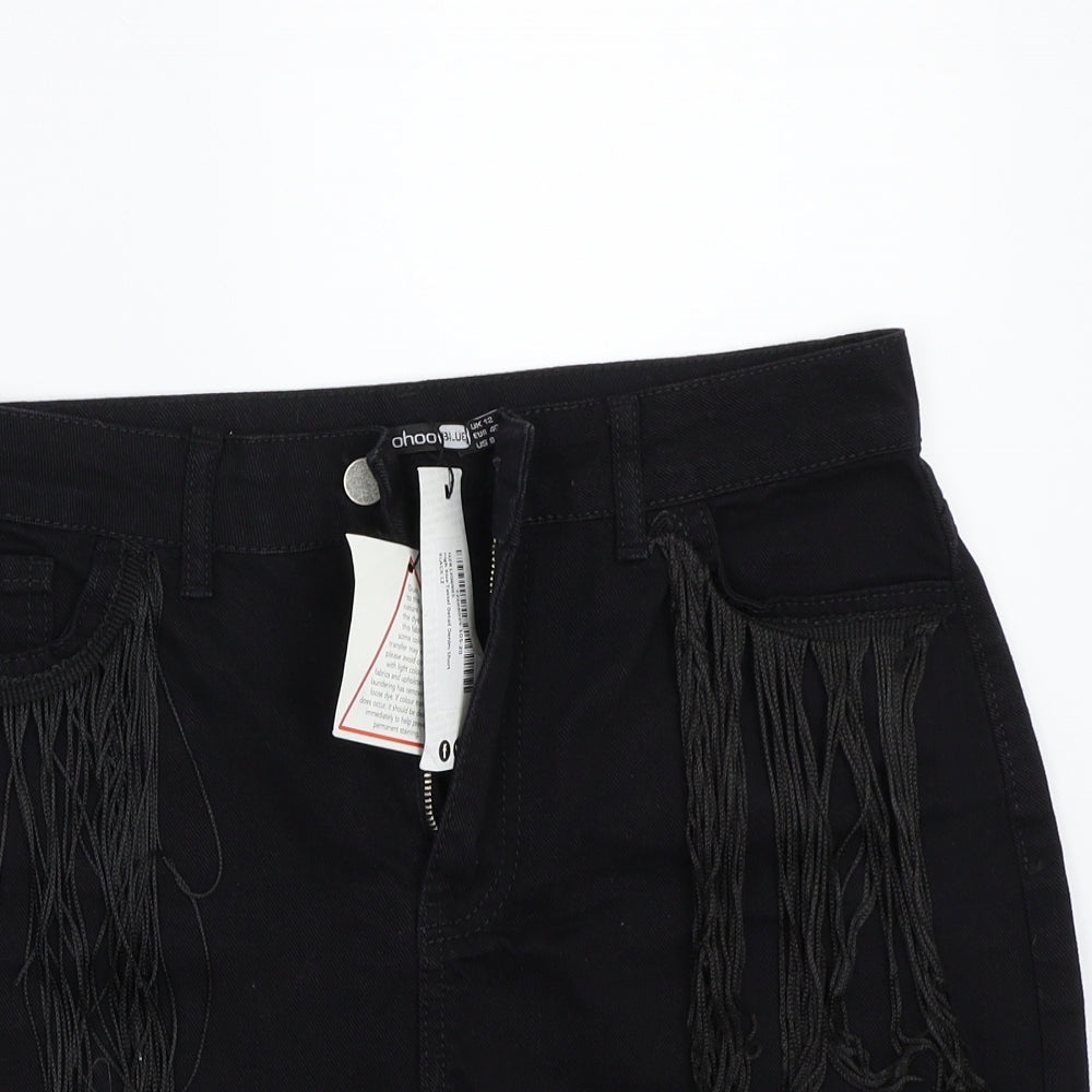 Boohoo Womens Black   Bermuda Shorts Size 12