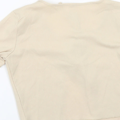 Preworn Womens Beige   Cardigan Jumper Size L