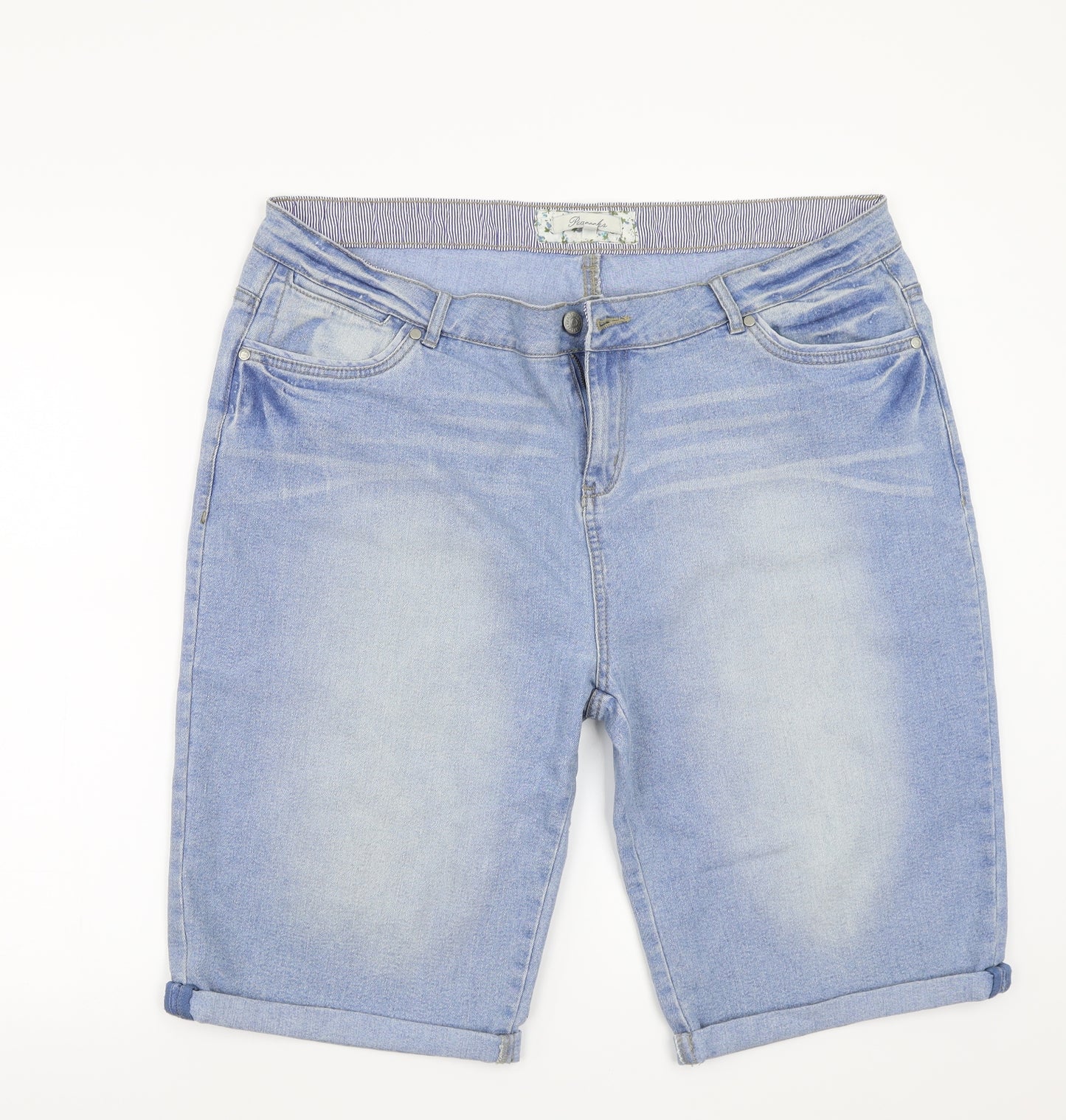Peacocks Womens Blue   Cropped Jeans Size 20