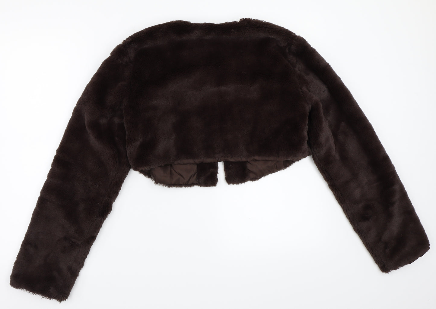 Boohoo Womens Brown   Jacket Coat Size 10