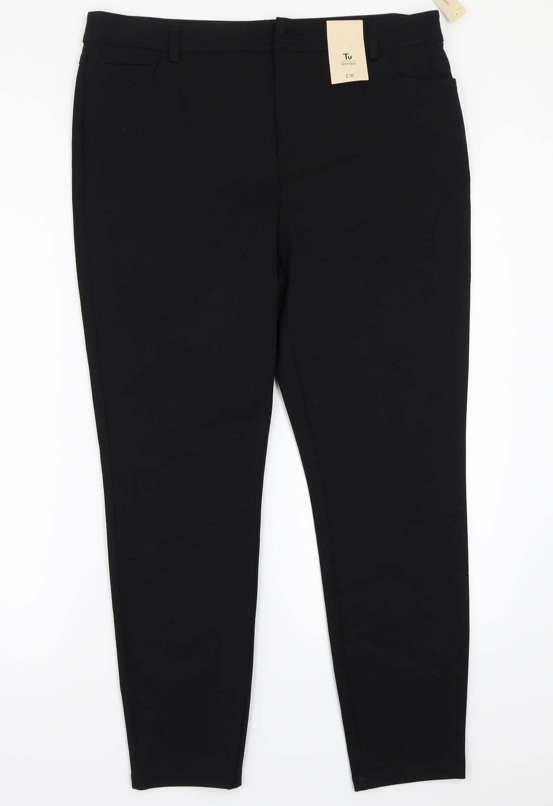 TU Womens Black   Skinny Jeans Size 18 L27 in