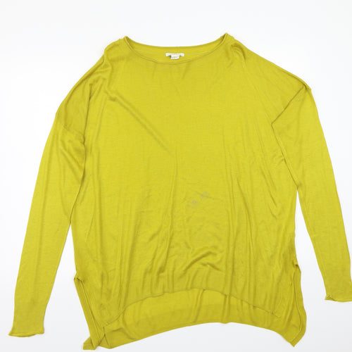 H&M Womens Yellow   Pullover Jumper Size M