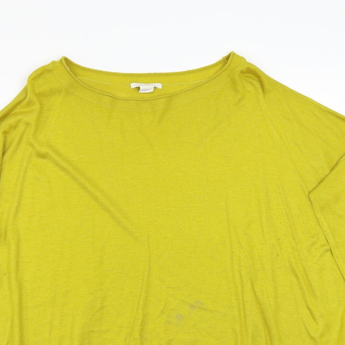 H&M Womens Yellow   Pullover Jumper Size M