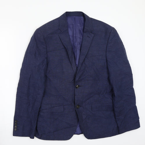 Marks and Spencer Mens Blue   Jacket Suit Jacket Size 38