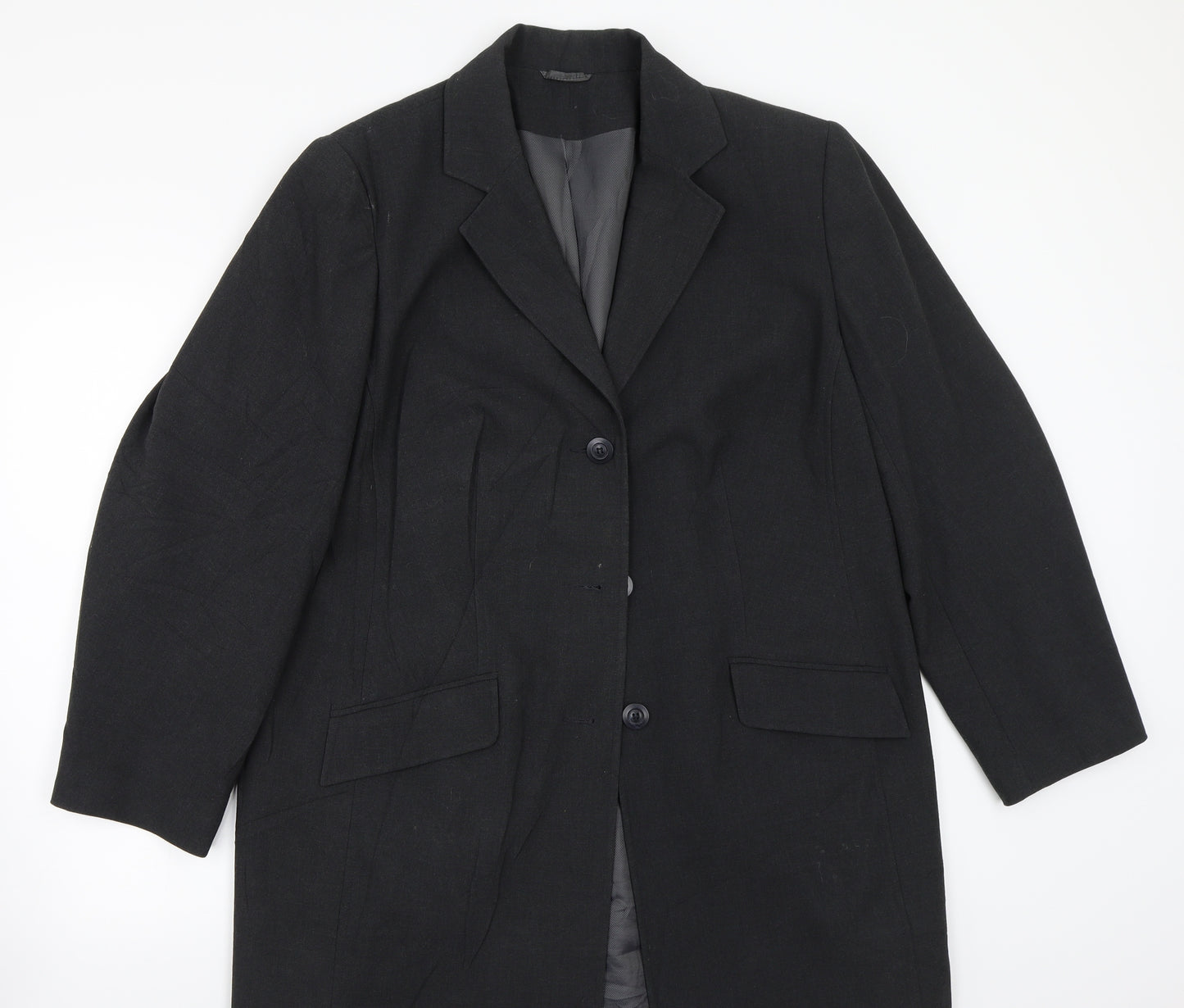 Profile Womens Grey   Jacket Suit Jacket Size 14