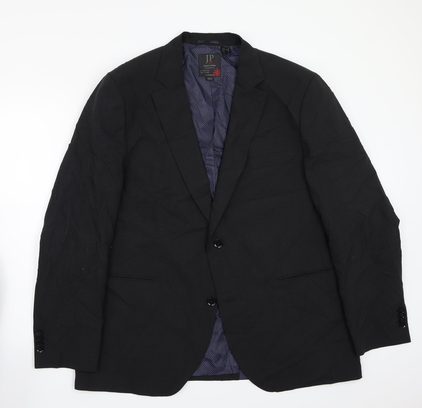 Jp  Mens Black   Jacket Suit Jacket Size 46
