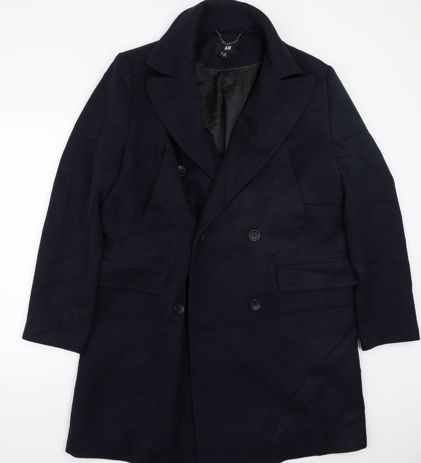 H&M Mens Blue   Jacket Coat Size 44