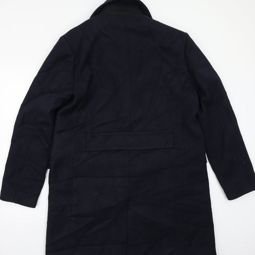 H&M Mens Blue   Jacket Coat Size 44
