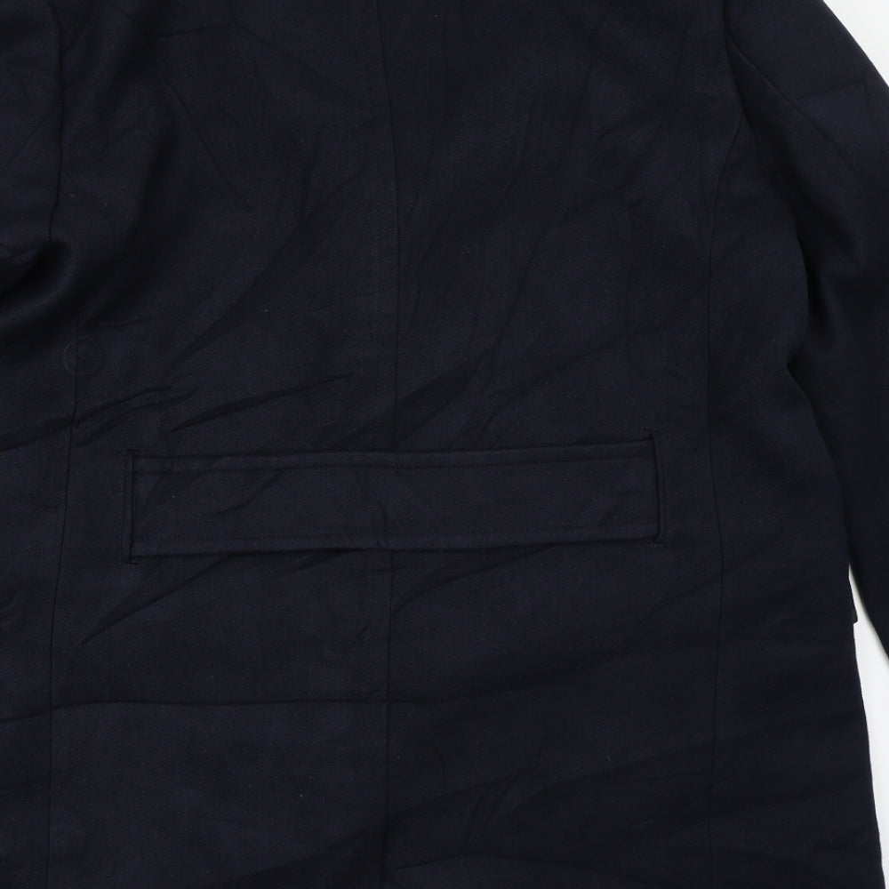 H&M Mens Blue   Jacket Coat Size 44