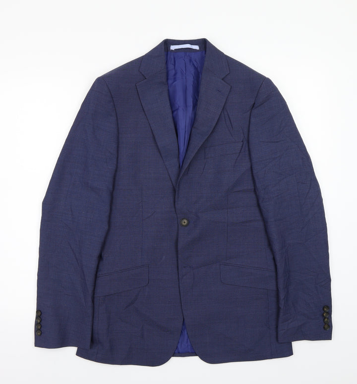 Marks and Spencer Mens Blue   Jacket Suit Jacket Size 36