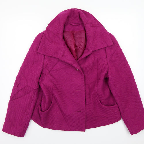 Dorothy Perkins Womens Pink   Jacket Coat Size 16