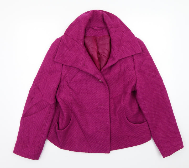 Dorothy Perkins Womens Pink Jacket Coat Size 16