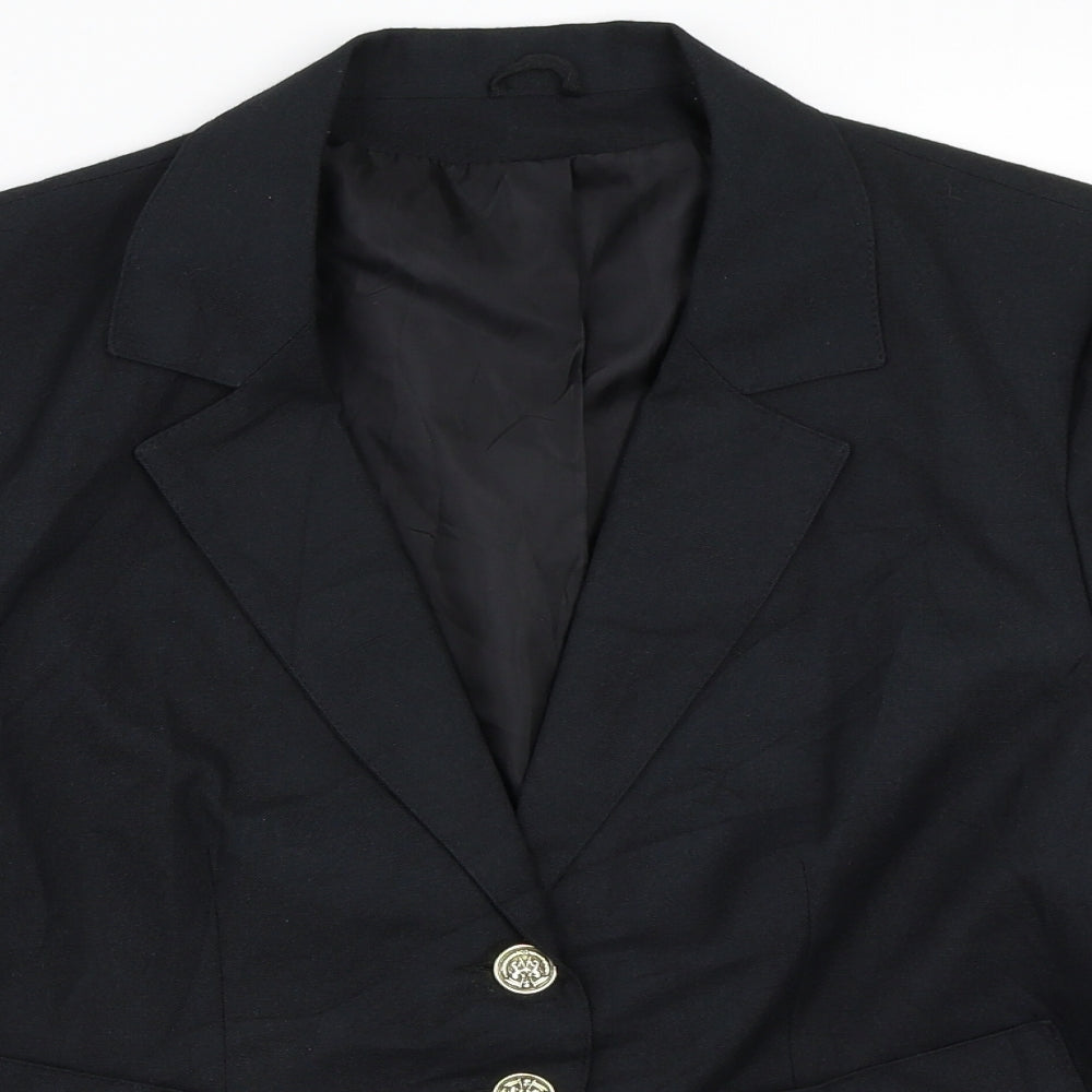 Preworn Womens Black   Jacket Blazer Size 12