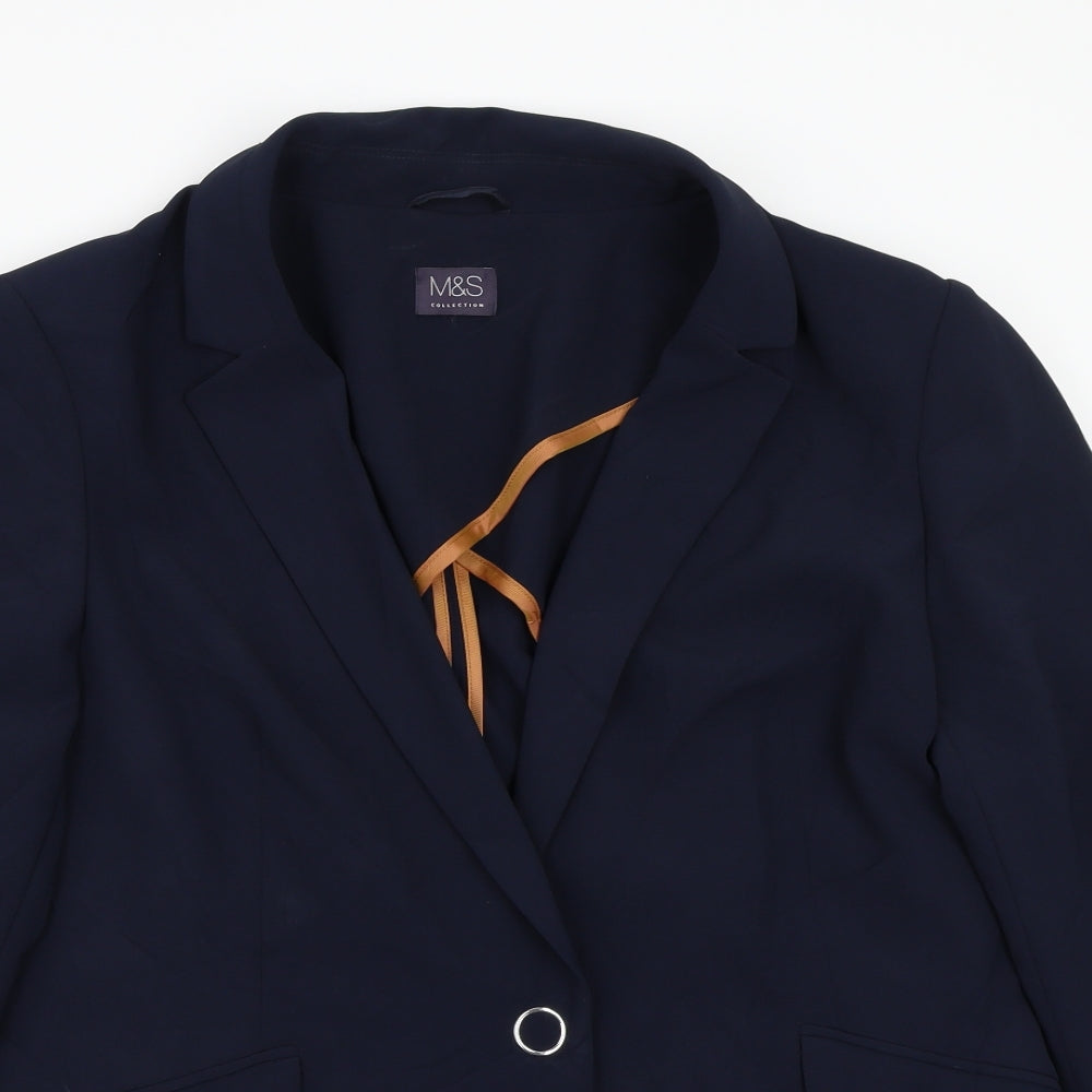 Marks and Spencer Womens Blue   Jacket Coat Size 22