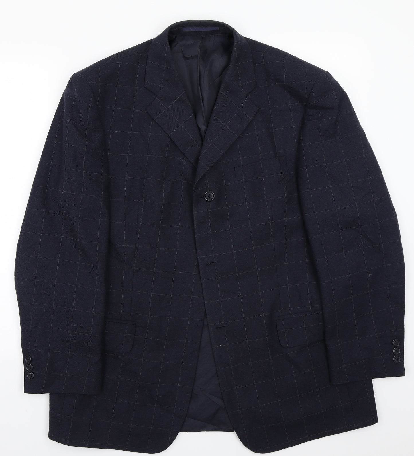 Preworn Mens Blue   Jacket Suit Jacket Size 40