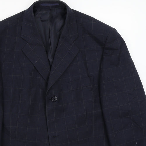 Preworn Mens Blue   Jacket Suit Jacket Size 40