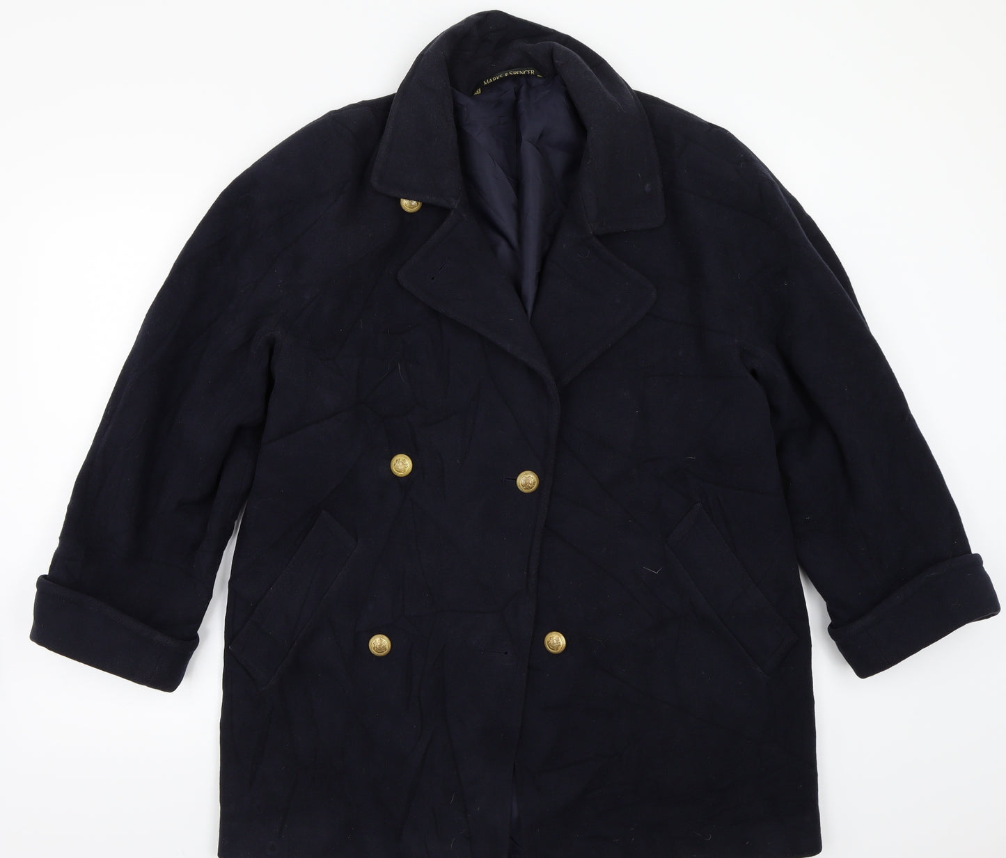 Marks and Spencer Womens Blue   Jacket Coat Size 10