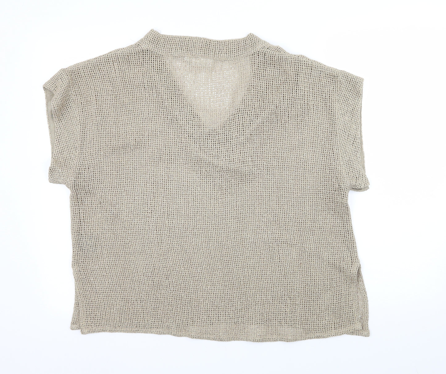 Masai Womens Beige  Knit Pullover Jumper Size L
