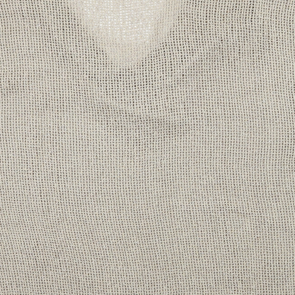 Masai Womens Beige  Knit Pullover Jumper Size L