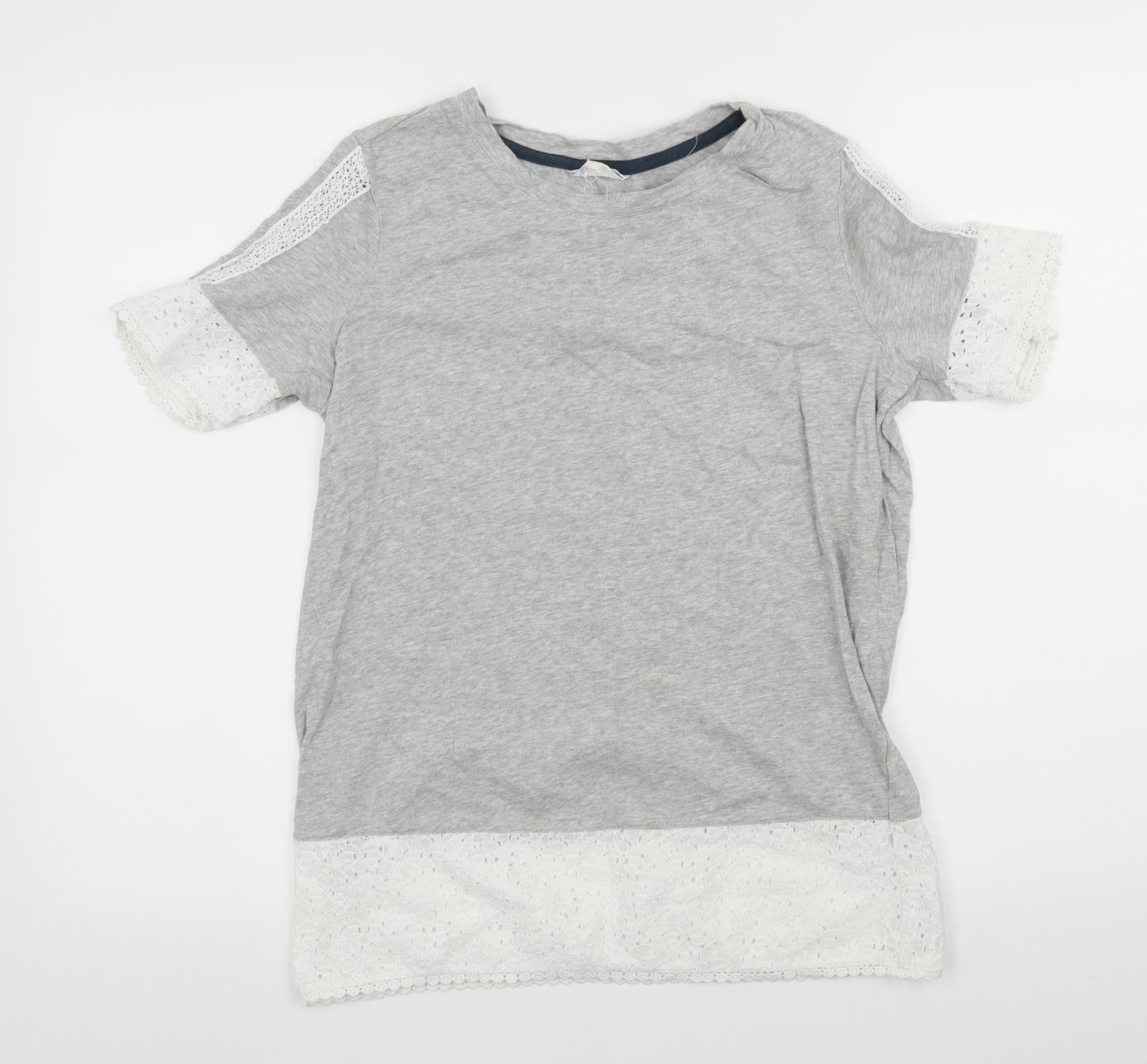 Falmer Heritage Womens Grey  Jersey Basic T-Shirt Size 10