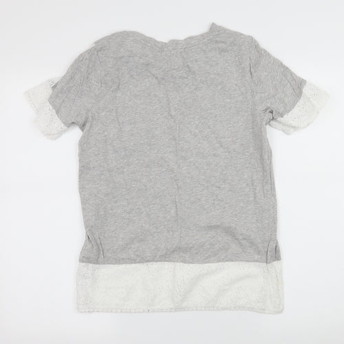 Falmer Heritage Womens Grey  Jersey Basic T-Shirt Size 10