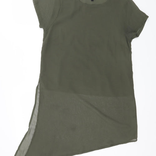 Anita & Green Womens Green  Chiffon Basic Blouse Size S