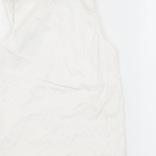 George Boys White  Jersey Basic Tank Size 4-5 Years  - Summer Wave