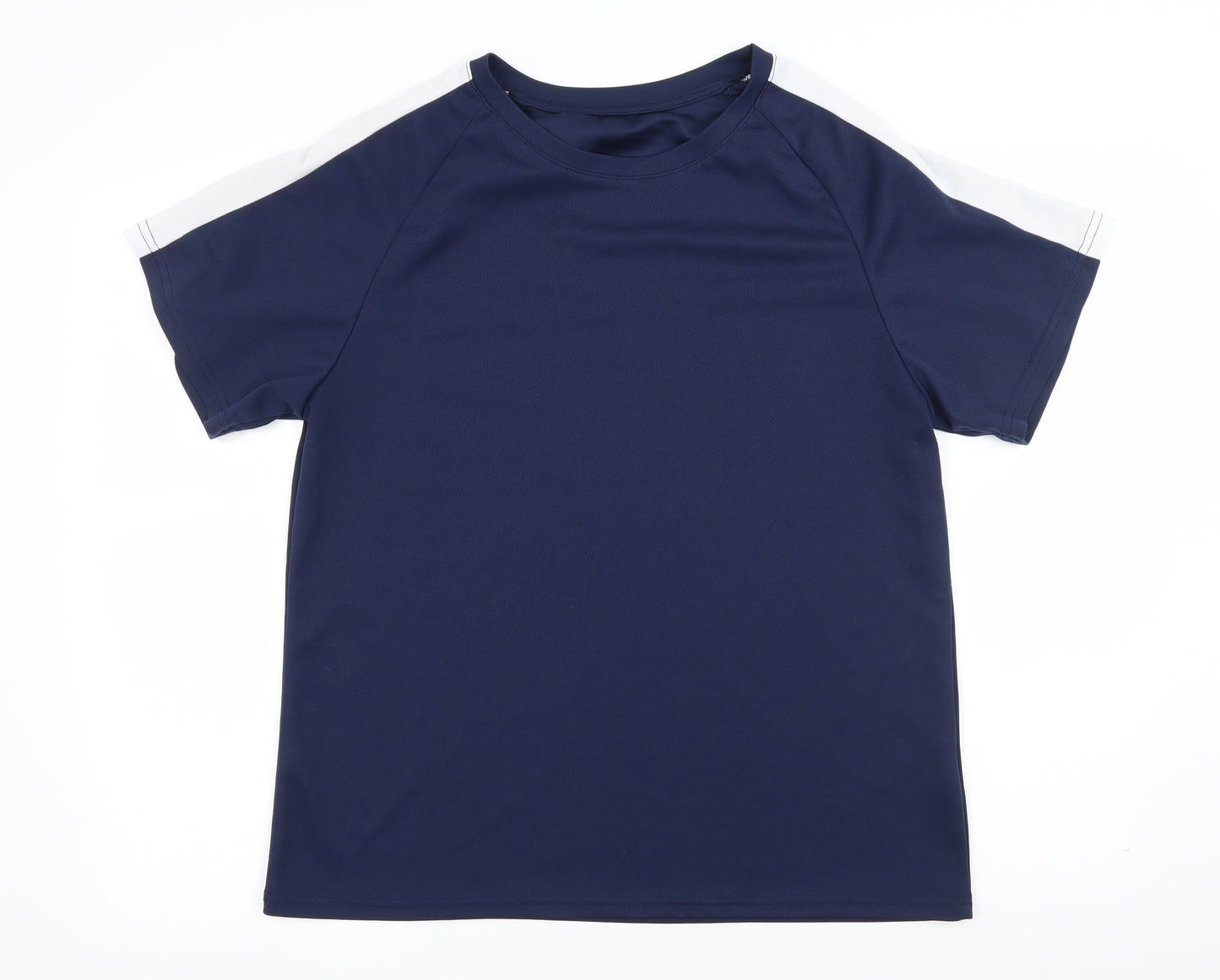 SheIn Womens Blue Striped Jersey Basic T-Shirt Size M