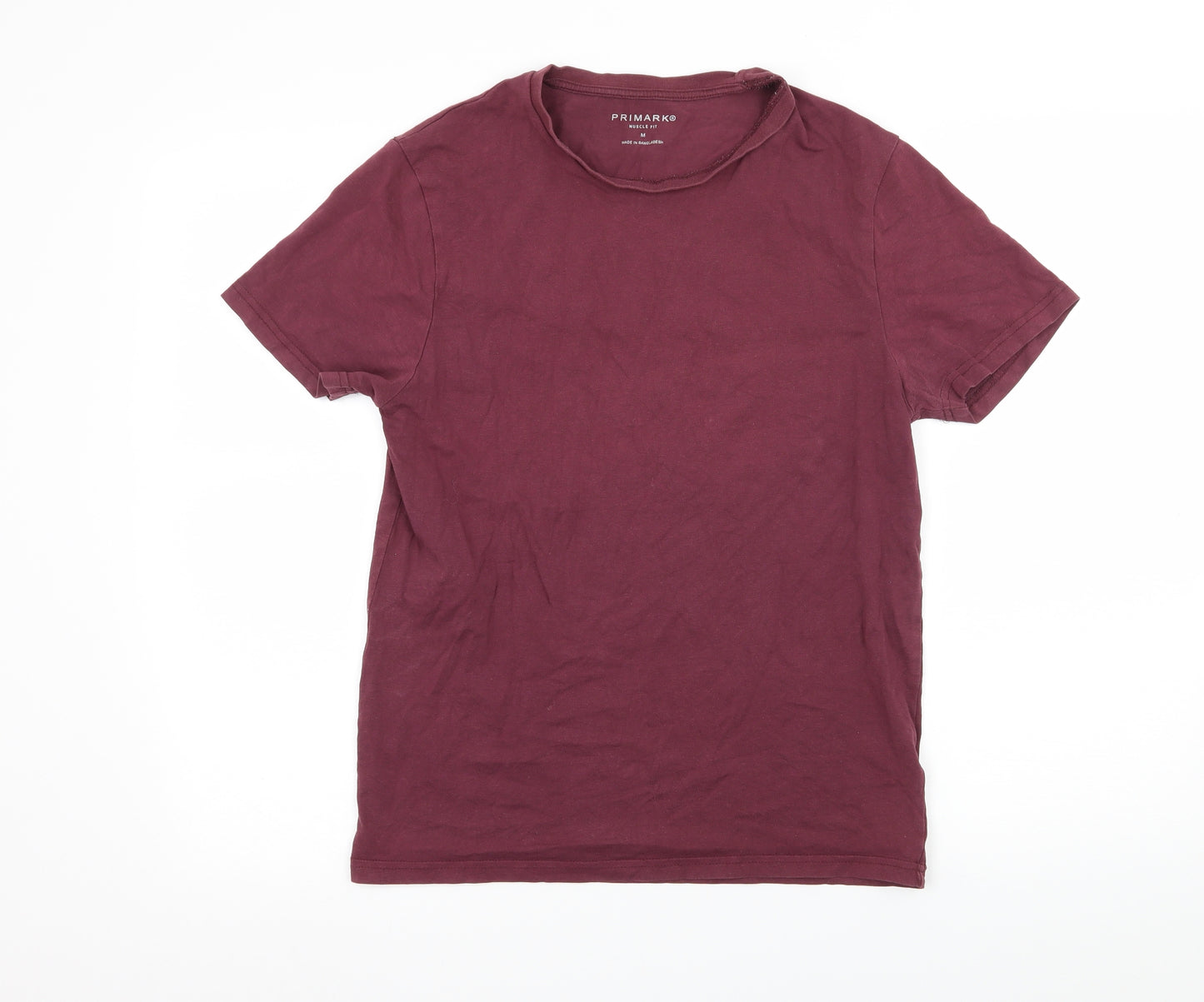 Primark Womens Red  Jersey Basic T-Shirt Size M