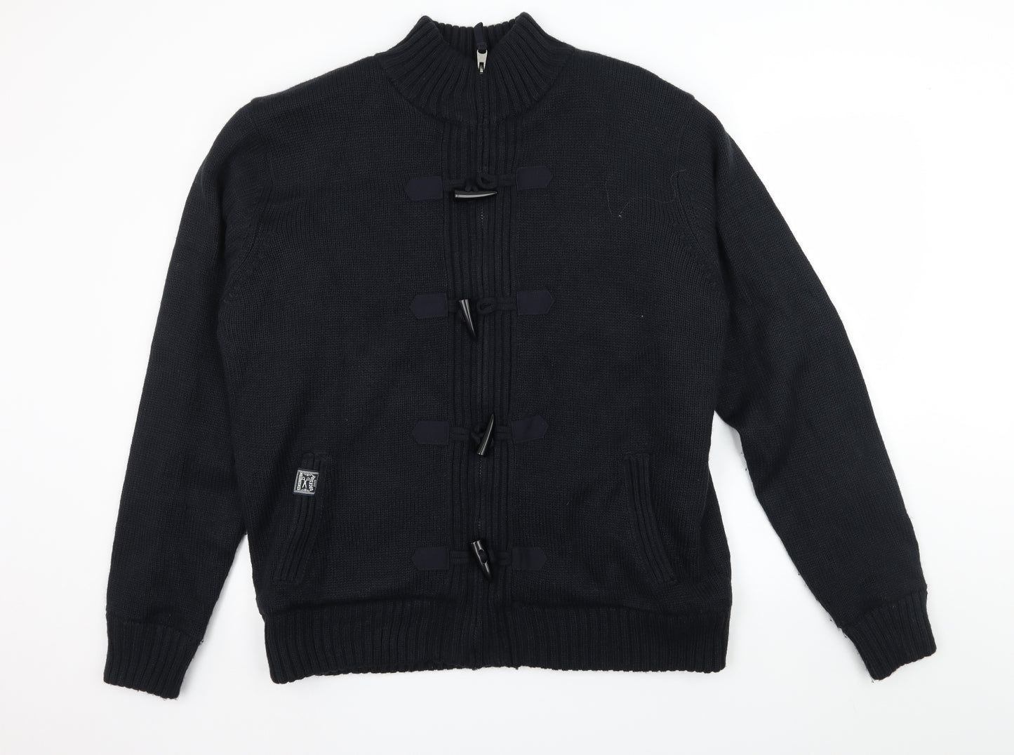Kensington  Mens Blue  Knit Cardigan Jumper Size XL