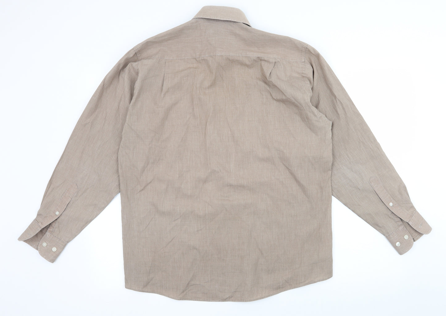 Taylor & Wright Mens Brown    Button-Up Size 15