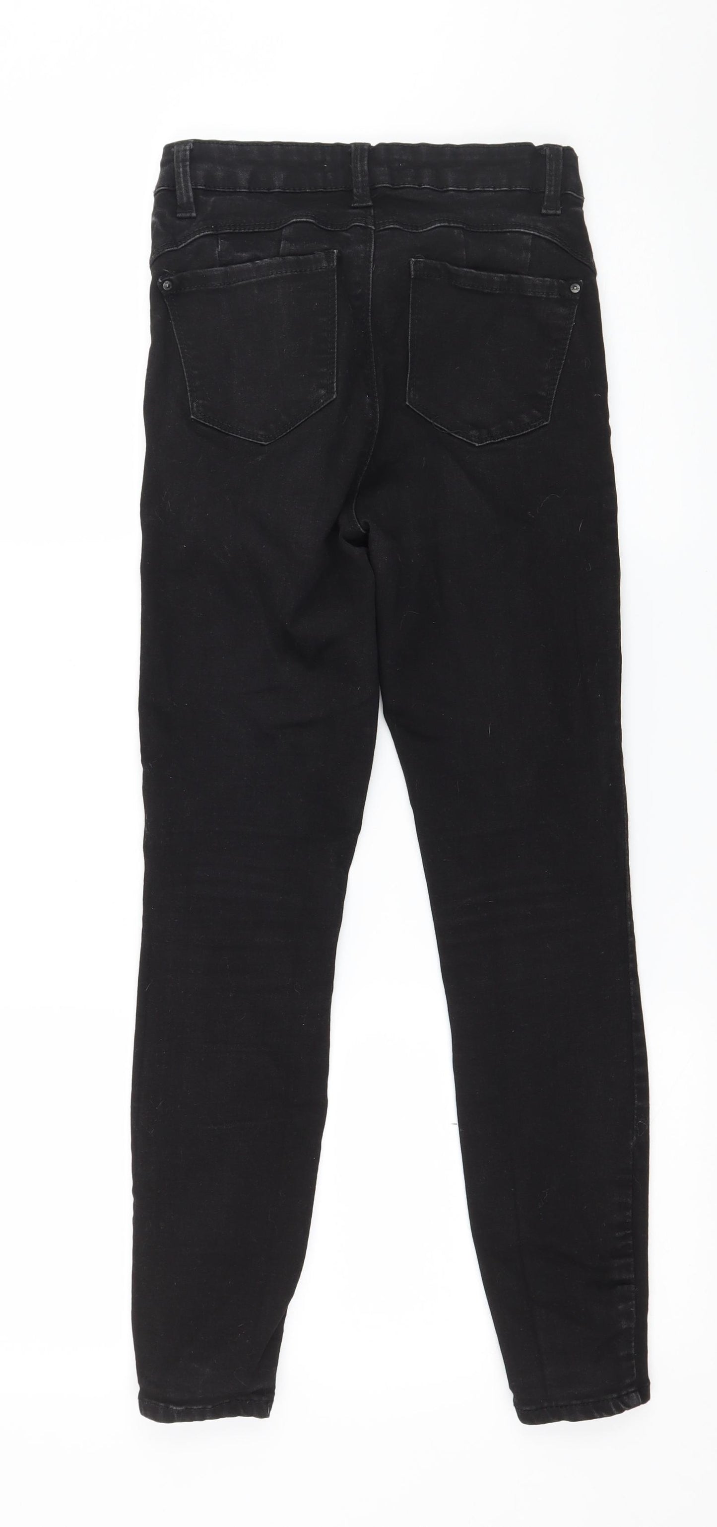 Denim & Co. Womens Black  Denim Skinny Jeans Size 8 L25 in