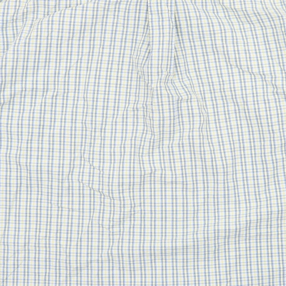 Zantos Mens Multicoloured Check   Button-Up Size M