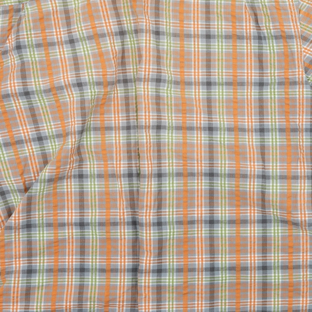 Cotton Traders Mens Multicoloured Plaid   Button-Up Size M