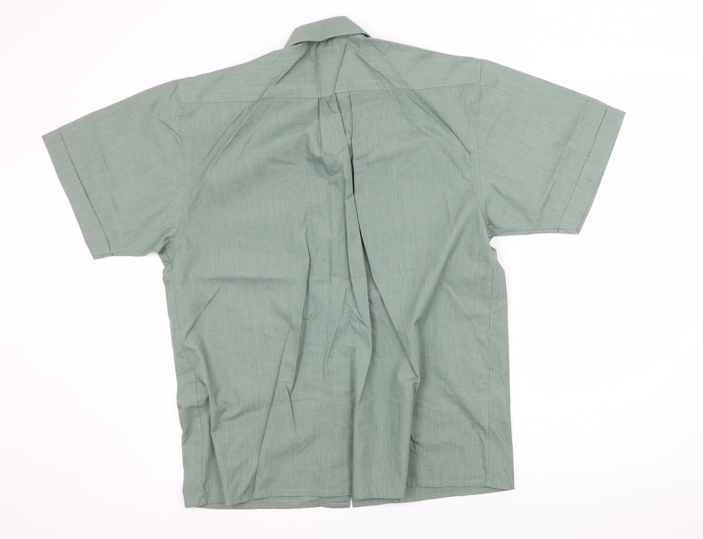 Easy Mens Green    Button-Up Size M