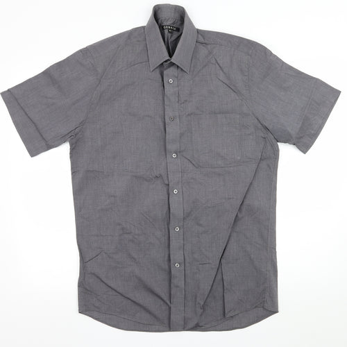 George Mens Grey    Button-Up Size 15.5